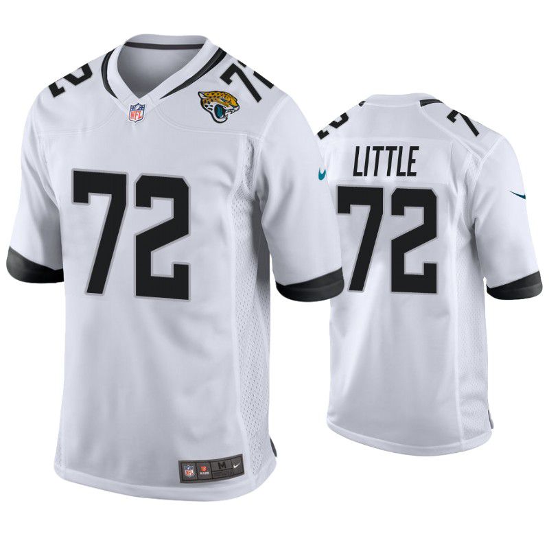 Men Jacksonville Jaguars 72 Walker Little Nike White Game NFL Jersey